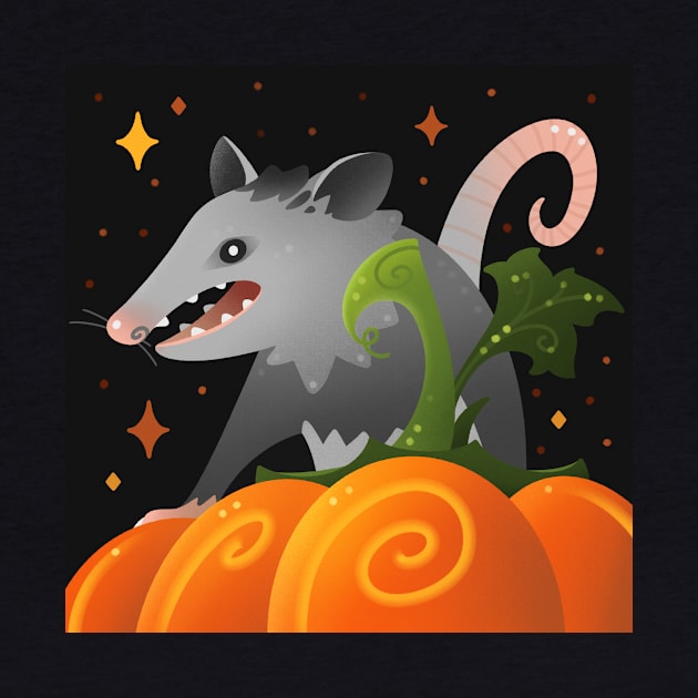 Pumpkin Opossum by maryallen138